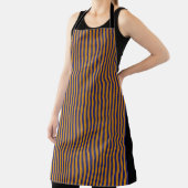 DONKERBLAUW GOUDEN STREPEN Chef Craft Schort (Insitu)