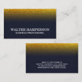 Donkerblauw Goudvlok Glitter Visitekaartje (Voorkant / Achterkant)