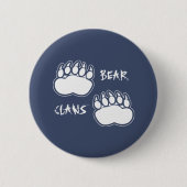 Donkerblauw grijs Beer klauwen Button (Voorkant)