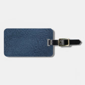 Donkerblauw grijsvet bagagelabel (Voorkant horizontaal)