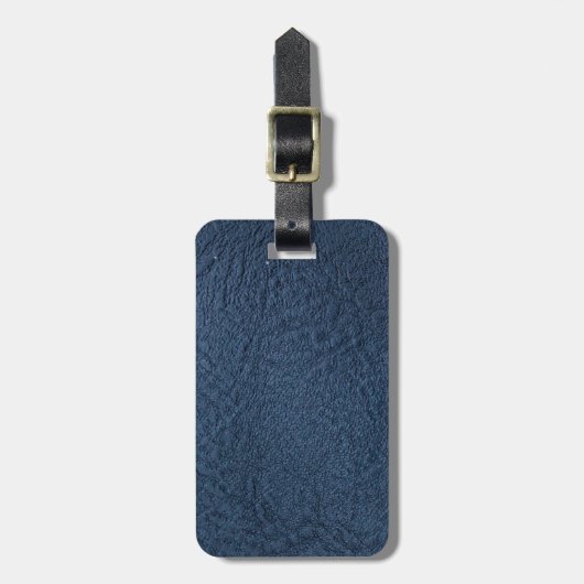 Donkerblauw grijsvet bagagelabel (Voorkant verticaal)