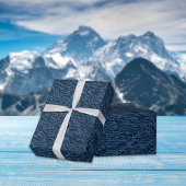 Donkerblauw grijsvet cadeaupapier