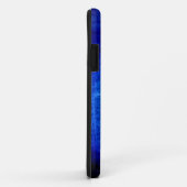 Donkerblauw grijze achtergrond grafisch ontwerp Case-Mate iPhone case (Achterkant/rechts)