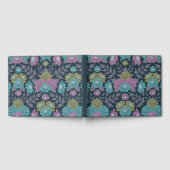 Donkerblauw, groen en Paars Floral Gastenboek (Volledig)