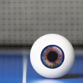 Donkerblauw Groen oranje gele iris oogbal Pingpongbal (Net)