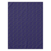 Donkerblauw groen patroon laat elegant en stijlvol tafelkleed (Voorkant)