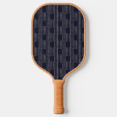  donkerblauw Grunge American Flag Pattern Pickleball Paddle (Voorkant)