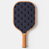  donkerblauw Grunge American Flag Pattern Pickleball Paddle (Achterkant)