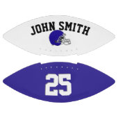 Donkerblauw Helmet White Blue・Aangepast American Football (Panelen)