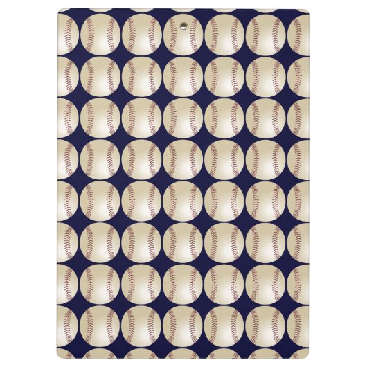 Donkerblauw, honkbal, naam, cadeau voor coach klembord (Achterkant)