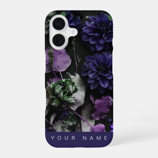 donkerblauw iPhone 16 hoesje (Achterkant)