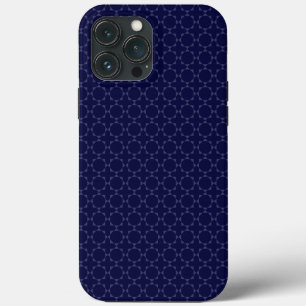 Donkerblauw islamitisch geometrisch patroon Case-Mate iPhone case