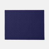Donkerblauw islamitisch geometrisch patroon deurmat (Voorkant)