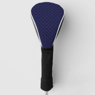 Donkerblauw islamitisch geometrisch patroon golfheadcover