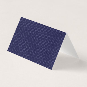 Donkerblauw islamitisch geometrisch patroon kaart
