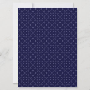 Donkerblauw islamitisch geometrisch patroon kaart