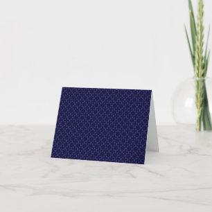 Donkerblauw islamitisch geometrisch patroon kaart
