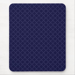 Donkerblauw islamitisch geometrisch patroon muismat