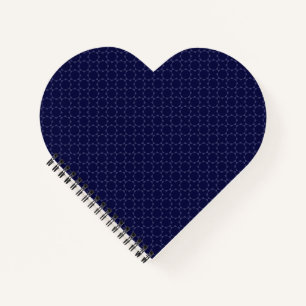 Donkerblauw islamitisch geometrisch patroon notitieboek