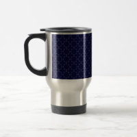 Donkerblauw islamitisch geometrisch patroon