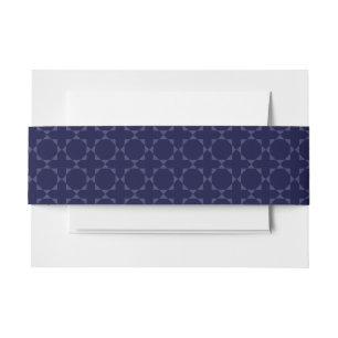 Donkerblauw islamitisch geometrisch patroon uitnodigingen wikkel