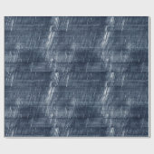 Donkerblauw Jean Faux Denim (geen echte denim) Cadeaupapier (Vlak)