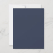 Donkerblauw Kantoorartikelen Vintage Notities (Achterkant)