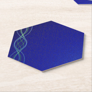 Donkerblauw Kartonnen Onderzetters