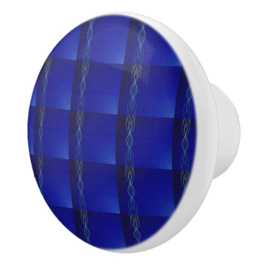 Donkerblauw Keramische Knop (Rechts)