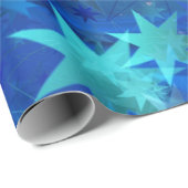 Donkerblauw kerstfeest cadeaupapier (Rol Hoek)