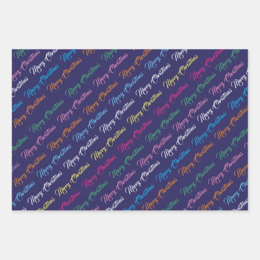 🎄 donkerblauw kerstpatroon inpakpapier vel (Voorkant 2)