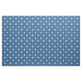 donkerblauw kerstpatroon stof (Yard (91,4 cm))