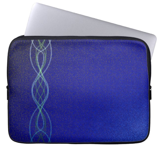 Donkerblauw Laptop Sleeve (Voorkant)