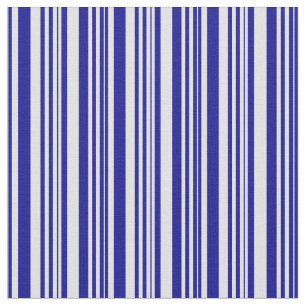 Donkerblauw & lavenaarspatroon van stripes stof