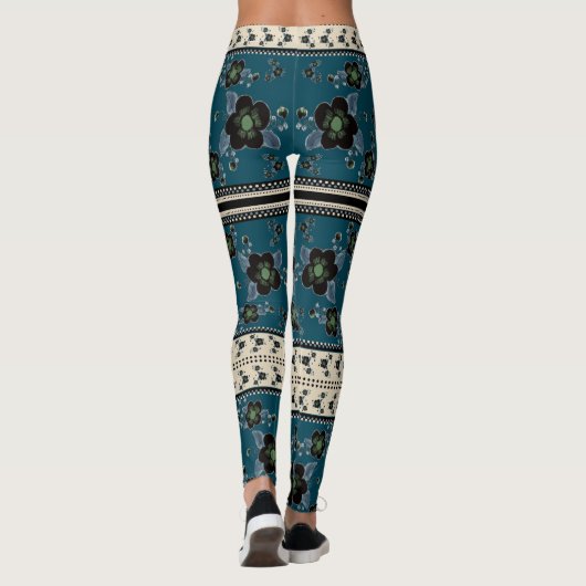 donkerblauw leggings (Achterkant)
