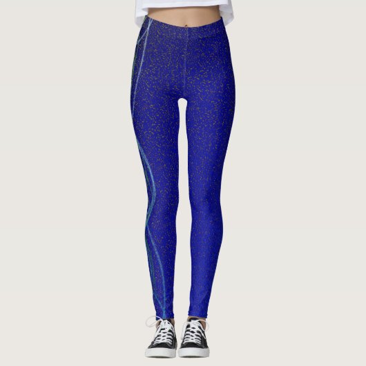 Donkerblauw Leggings (Voorkant)