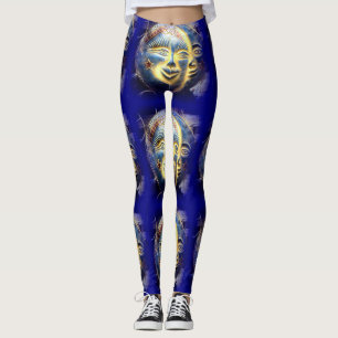 donkerblauw leggings