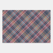 Donkerblauw licht zwart koraal roze witte plaat inpakpapier vel (Voorkant 3)