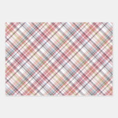 Donkerblauw licht zwart koraal roze witte plaat inpakpapier vel (Voorkant 2)