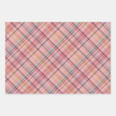 Donkerblauw licht zwart koraal roze witte plaat inpakpapier vel (Voorkant)