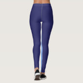 Donkerblauw lichtblauw leggings (Achterkant)