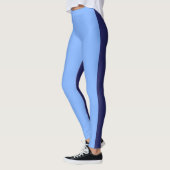 Donkerblauw lichtblauw leggings (Links)