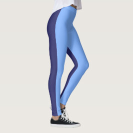 Donkerblauw lichtblauw leggings