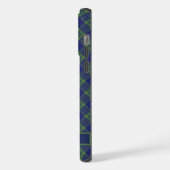  Donkerblauw marineblauw groen geruit iPhone Hoesje (Linkerkant)