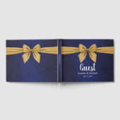 Donkerblauw met gouden baard gastenboek (Volledig)