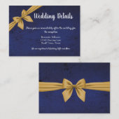 Donkerblauw met gouden baard informatiekaartje (Voorkant / Achterkant)