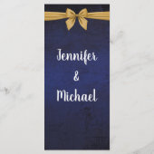 Donkerblauw met gouden baard menu (Achterkant)