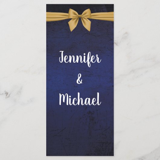 Donkerblauw met gouden baard menu (Achterkant)