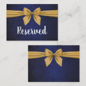 Donkerblauw met gouden baard plaatskaartje (Voorkant / Achterkant)