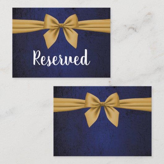 Donkerblauw met gouden baard plaatskaartje (Voorkant / Achterkant)